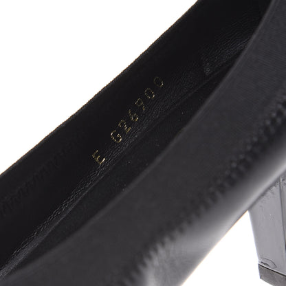 Chanel Lambskin Patent CC Elastic Cap Toe Ballerina Pumps 39.5 Black 9 of 11