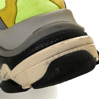 Balenciaga Mesh Nubuck Mens Triple S Sneakers 43 Jaune Fluo 10 of 11
