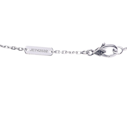 Van Cleef & Arpels 18K White Gold Mother of Pearl Vintage Alhambra Pendant Necklace 6 of 6