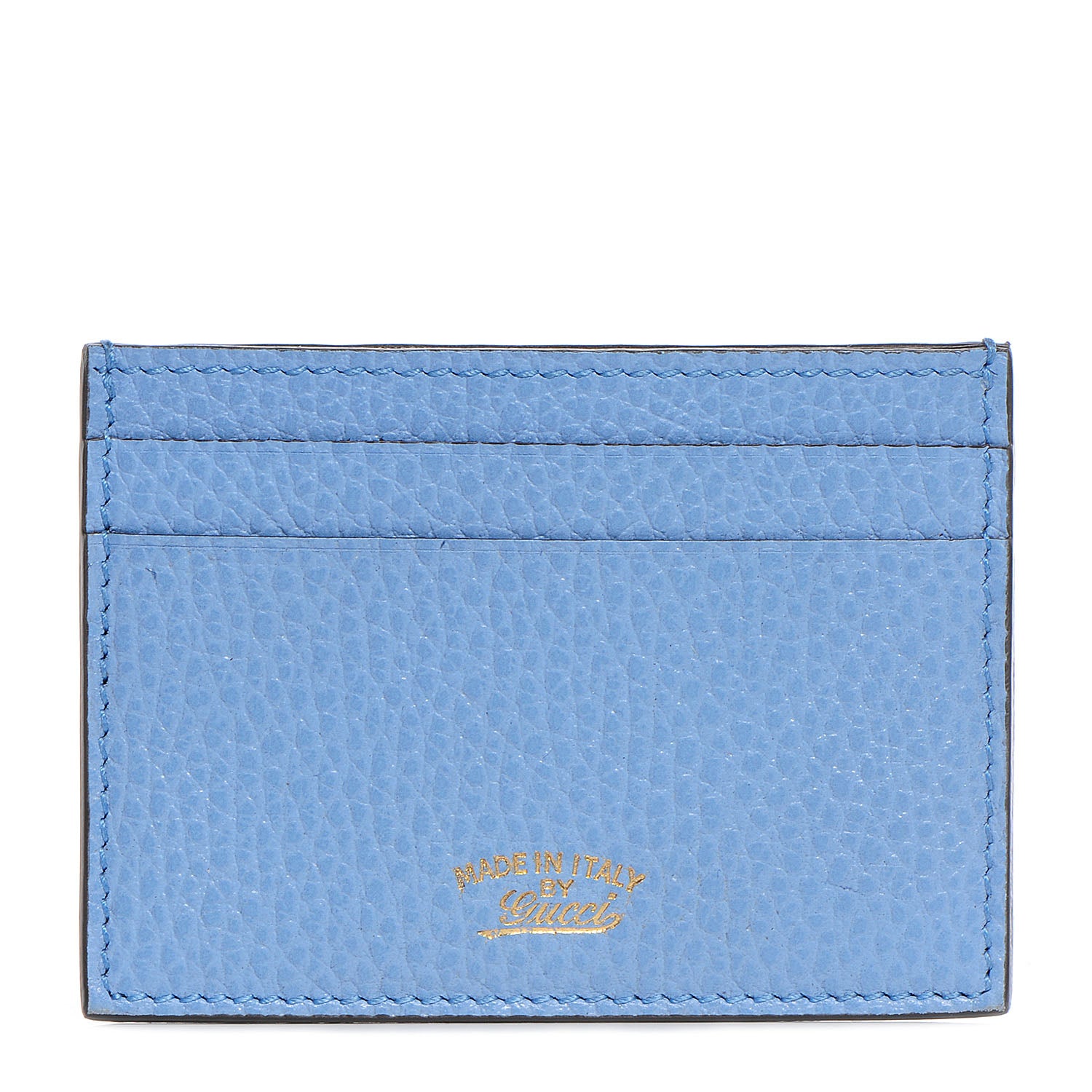 Gucci Dollar Calfskin Swing Card Case Mineral Blue 1 of 7