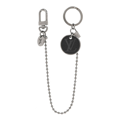 Louis Vuitton Calfskin Monogram Eclipse ID Pocket Key Chain Bag Charm and Key Holder 1 of 4