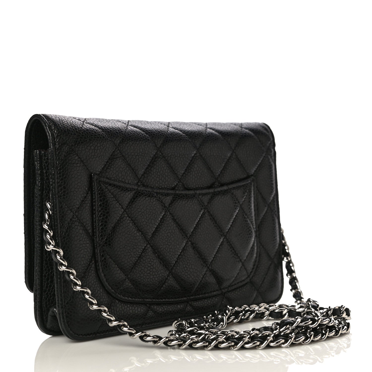 Chanel Caviar Quilted Wallet On Chain WOC Black 3 of 16