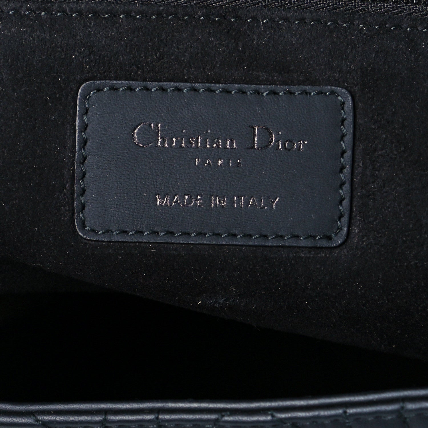 Christian Dior Ultra Matte Calfskin Cannage Large Lady Dior Black 6 of 10
