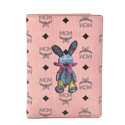 MCM Visetos Rabbit Passport Holder Soft Pink 1 of 6