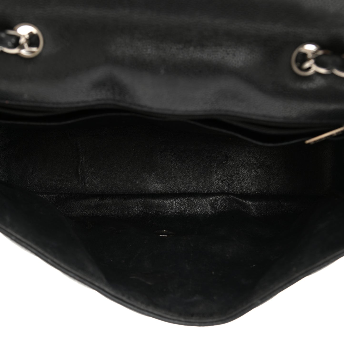 Caviar Quilted Jumbo Single Flap Black