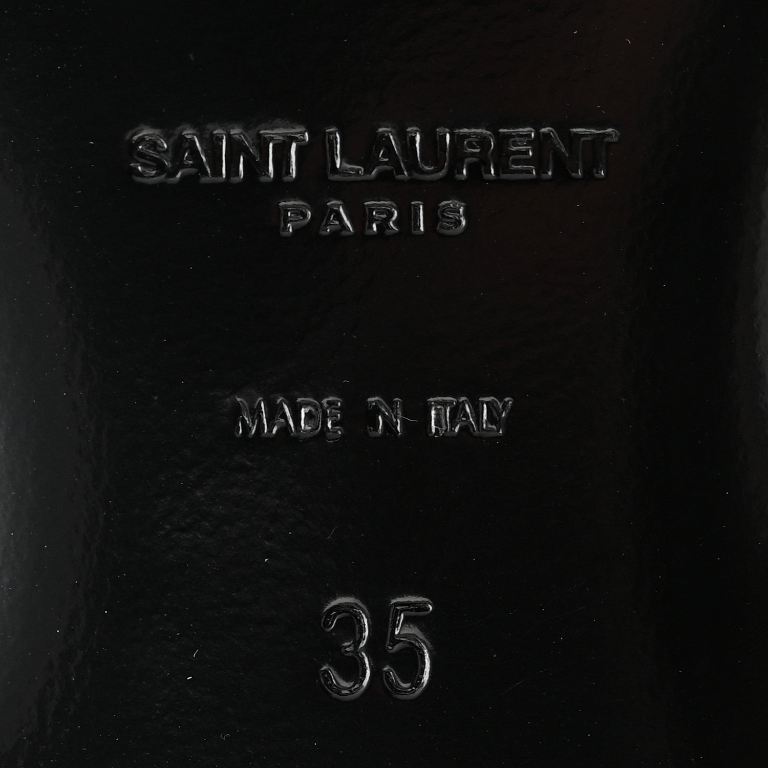 Saint Laurent Calfskin Nu Pied 05 Slide Sandals 35 Black 7 of 10