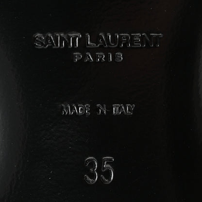Saint Laurent Calfskin Nu Pied 05 Slide Sandals 35 Black 7 of 10