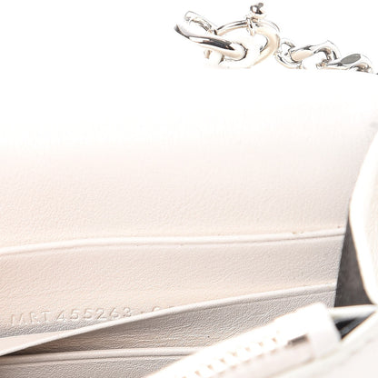 Saint Laurent Calfskin Bead Embellished Kate Monogram Tassel Chain Wallet White 7 of 7