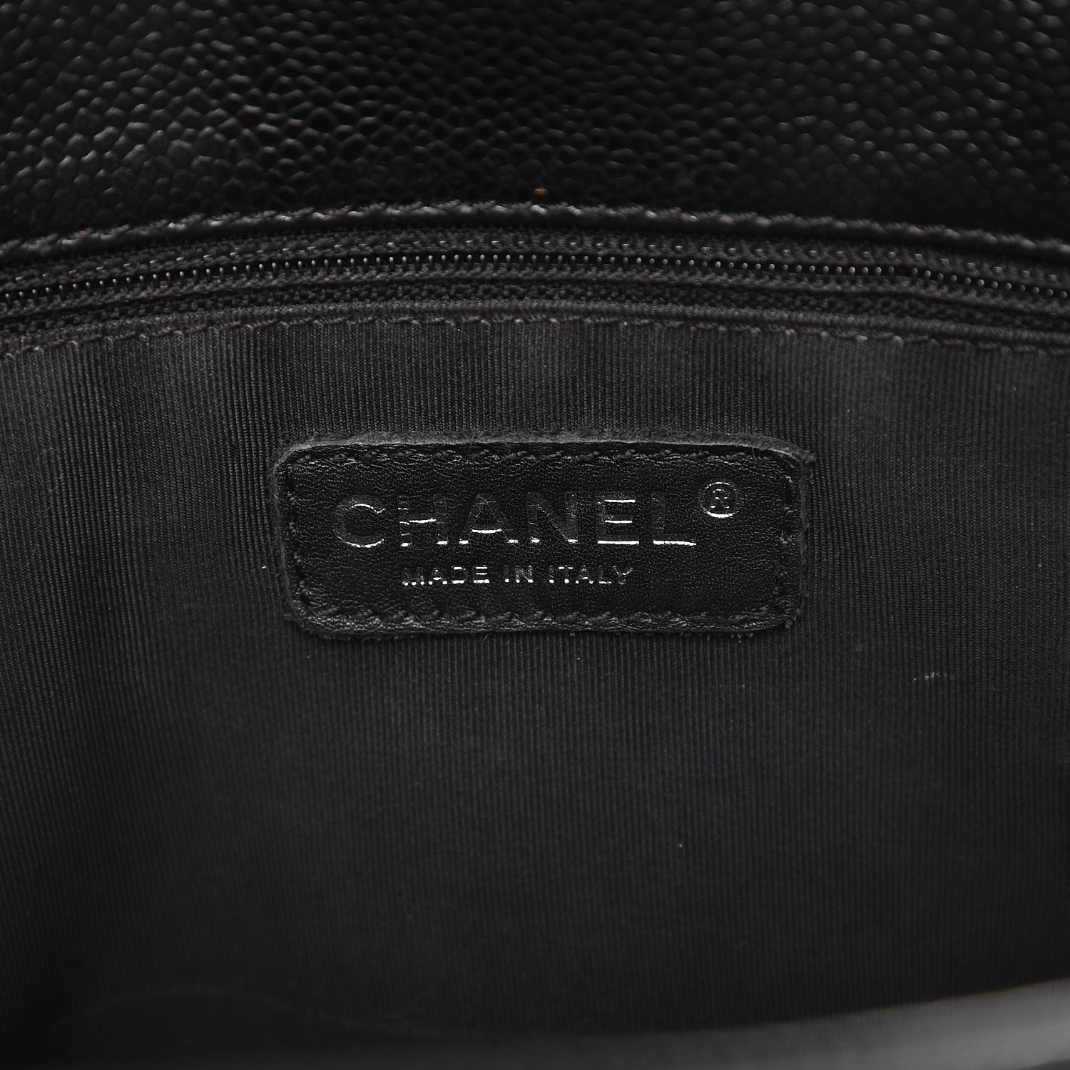 Chanel Caviar Quilted Petit Shopping Tote PST Black 6 of 12