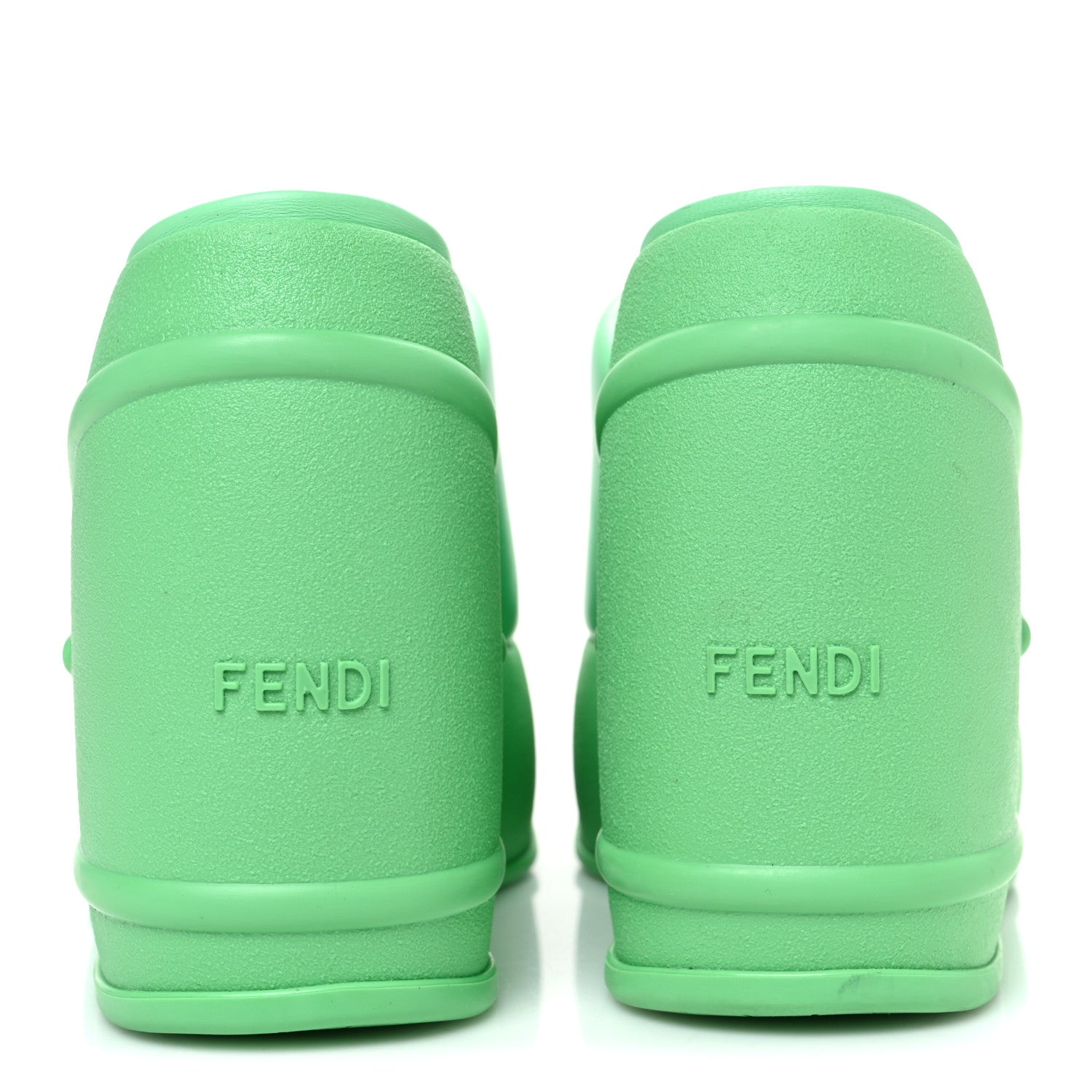 Fendi Nappa Fashion Show Platform 140mm Slide Sandals 41 Bouquet 6 of 10