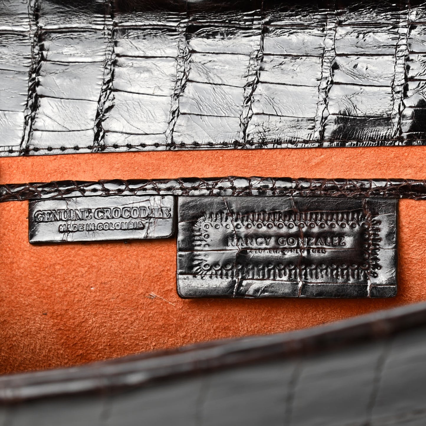Crocodile Clutch Brown