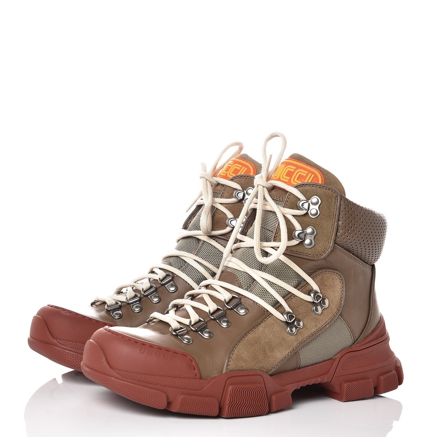 X SEGA Calfskin Suede Technical Canvas Womens Flashtrek High-Top Sneakers 40 Ardesia Cerise