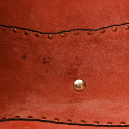 Valentino Garavani Pebbled Calfskin Medium Rockstud Tote Coral 8 of 20