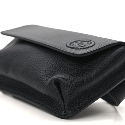 Gucci Pebbled Calfskin Soho Flap Belt Bag Black 10 of 11