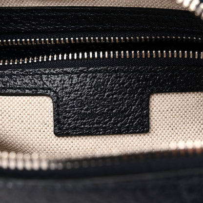 Gucci GG Supreme Monogram Textured Dollar Calfskin Small Horsebit 1955 Shoulder Bag Beige Blue 6 of 10