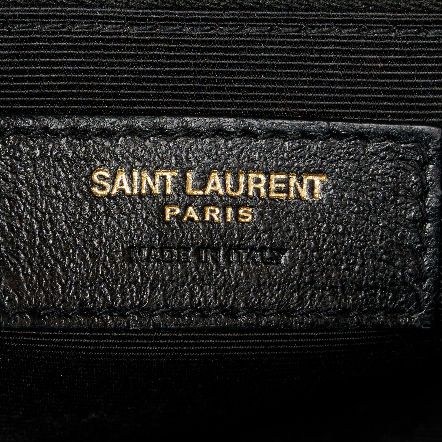 Saint Laurent Grain De Poudre Textured Mixed Matelasse Large Triquilt Monogram Satchel Black 7 of 11