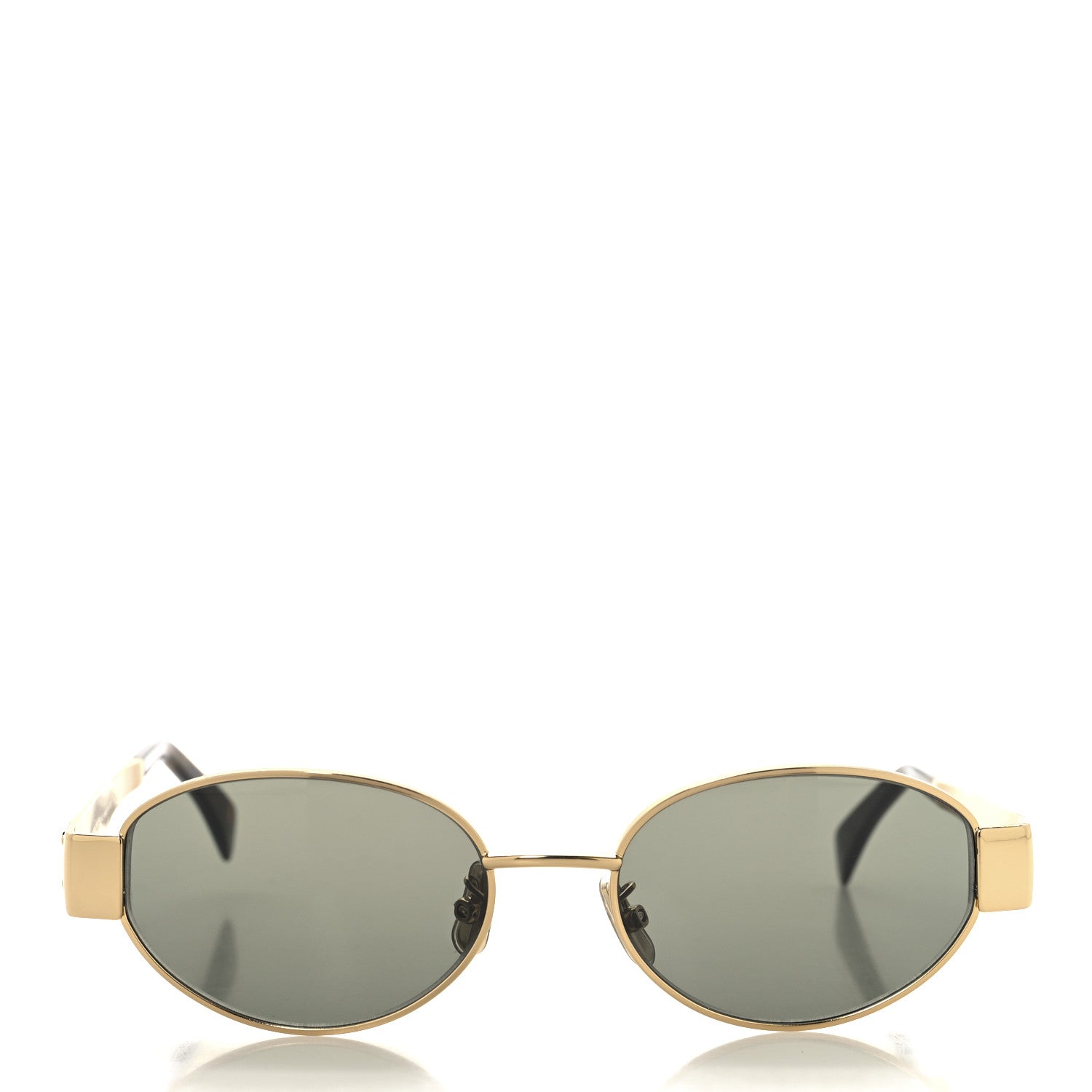Celine Metal Triomphe 01 Sunglasses CL40235U Gold Green 2 of 7