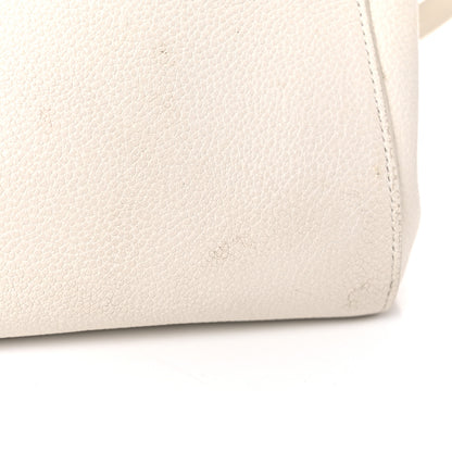 Saint Laurent Grained Calfskin Small Rive Gauche White 20 of 35