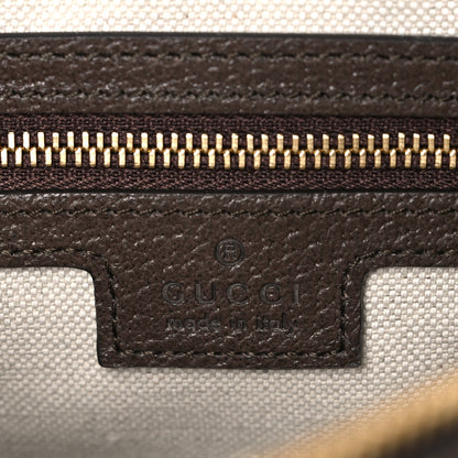 Gucci GG Supreme Monogram Textured Dollar Calfskin Web Studded Mini Ophidia Flap Shoulder Bag Beige Ebony New Acero 6 of 11