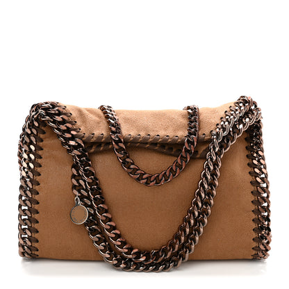 Stella McCartney Shaggy Deer Mini Falabella Fold Over Tote Camel 1 of 11