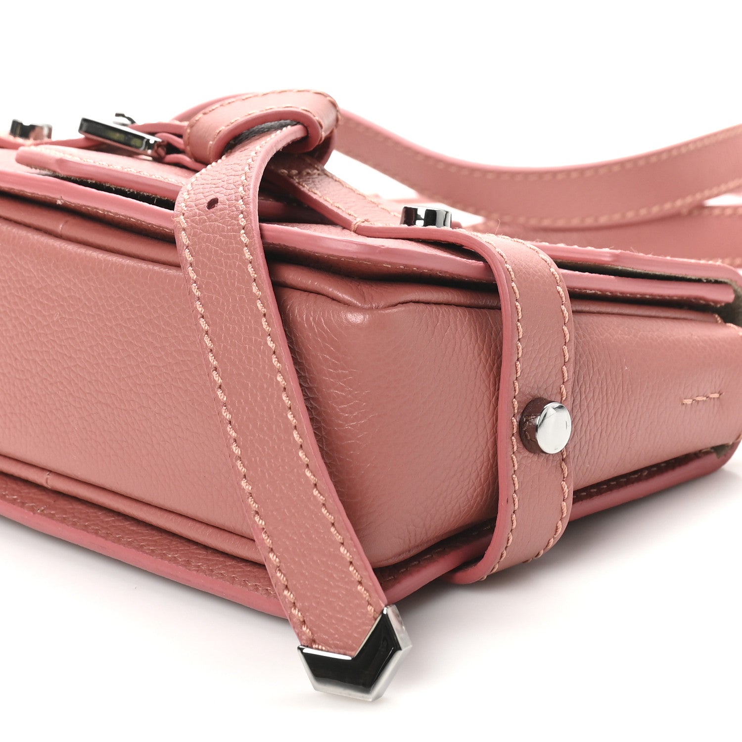 Jimmy Choo Soft Grained Calfskin Lexie Crossbody Rosewood 8 of 8