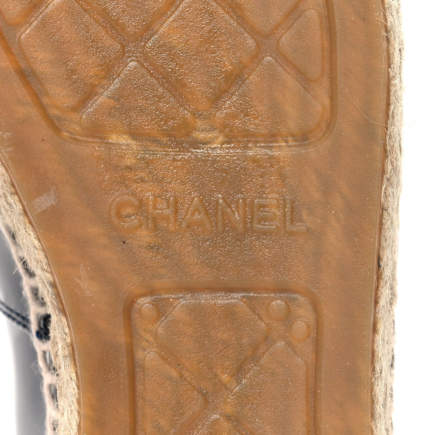 Chanel Patent CC Espadrilles 40 Navy 8 of 10