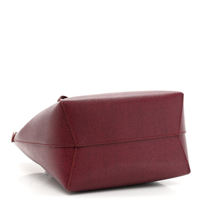 Mansur Gavriel Saffiano Mini Bucket Bag Claret 4 of 10