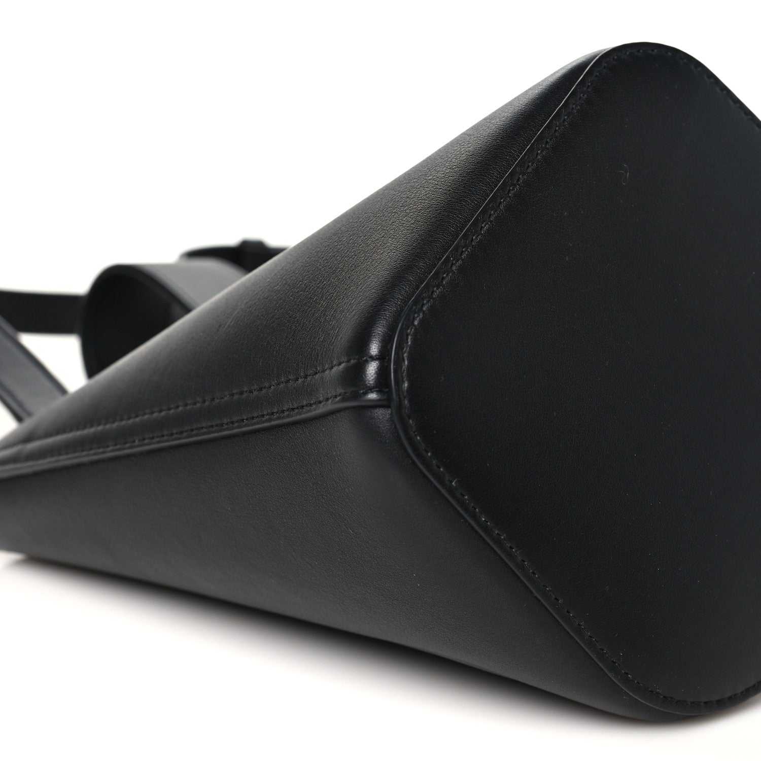 Loewe Soft Grained Calfskin Mini Pebble Bucket Bag Black 8 of 9