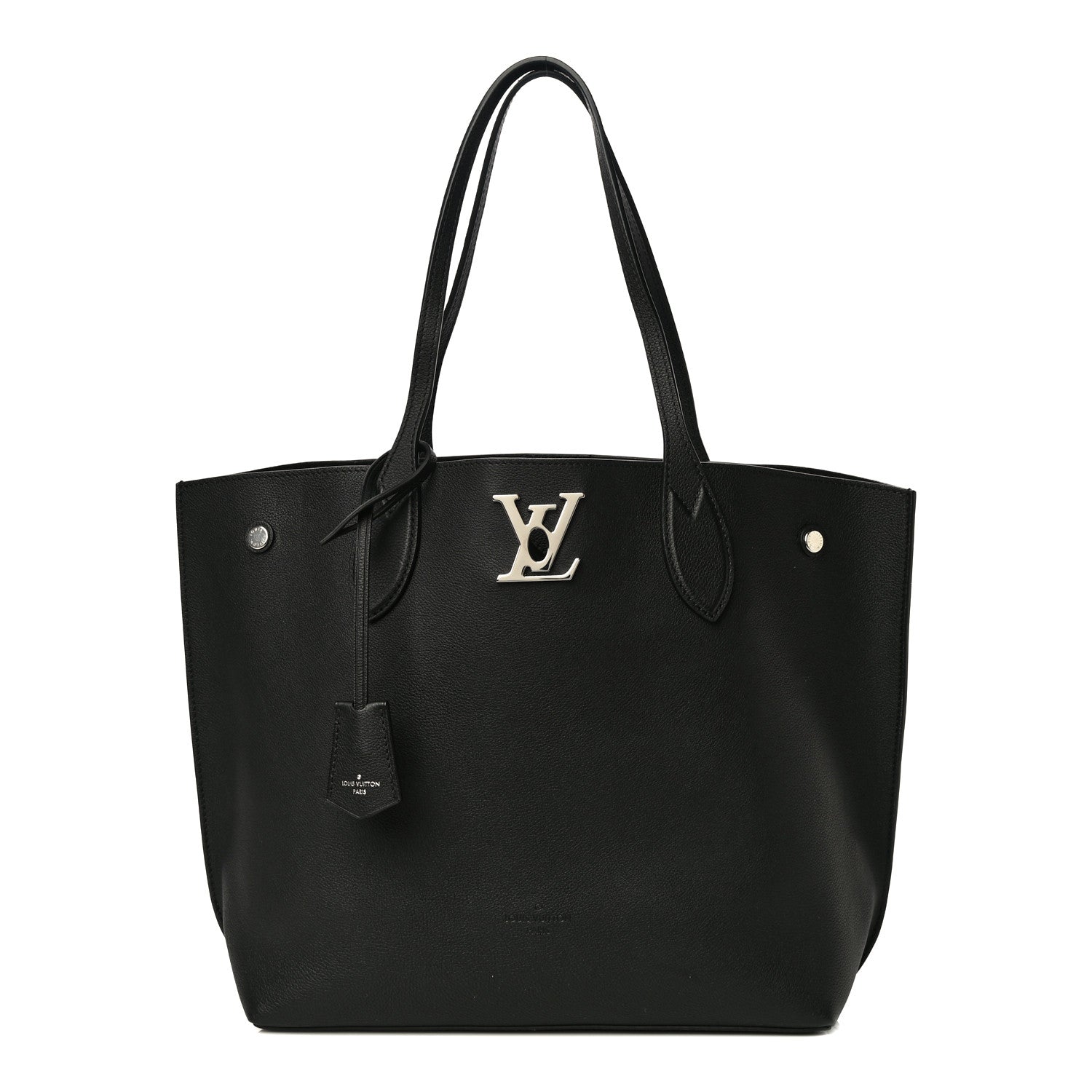 Louis Vuitton Calfskin Lockme Go Tote Black 1 of 12