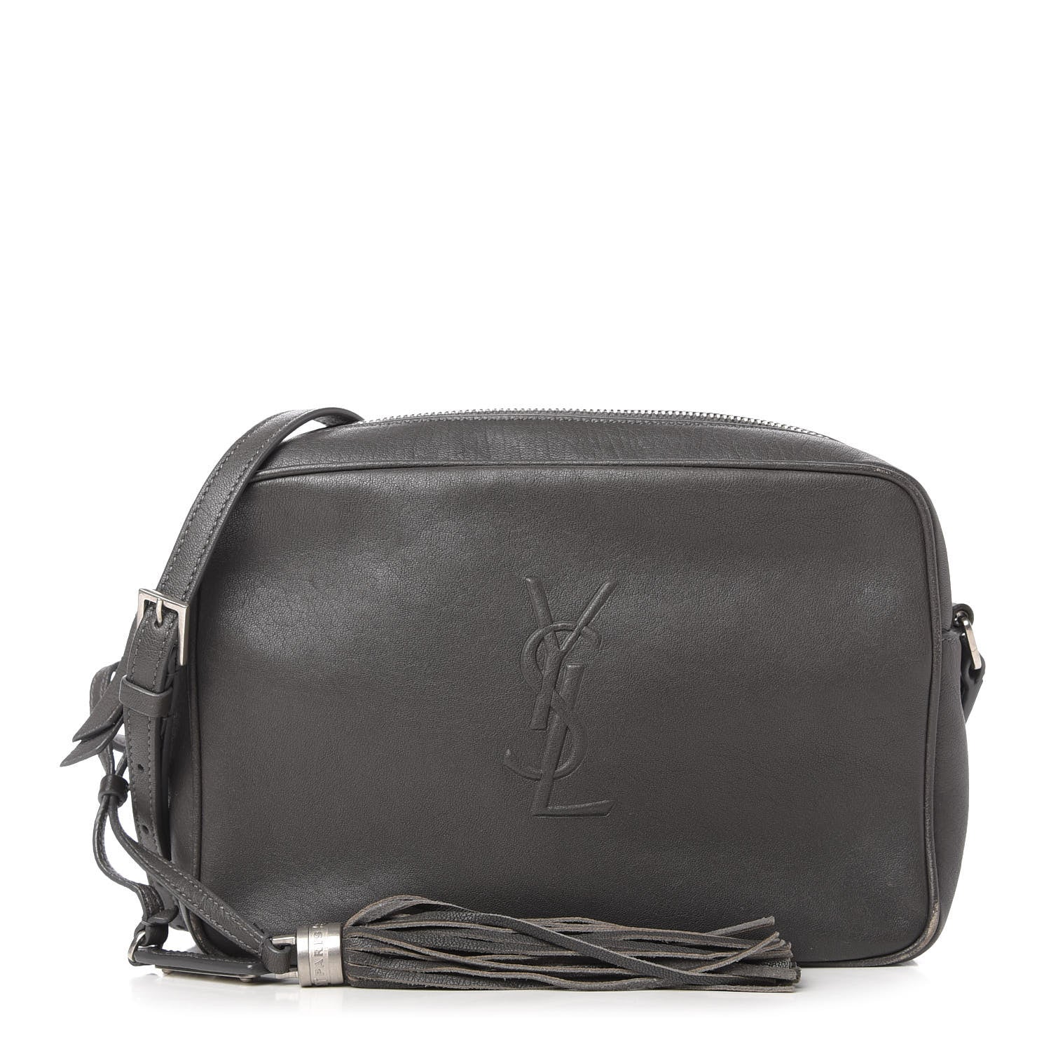 Saint Laurent Calfskin Monogram Small Lou Camera Bag Storm 1 of 14
