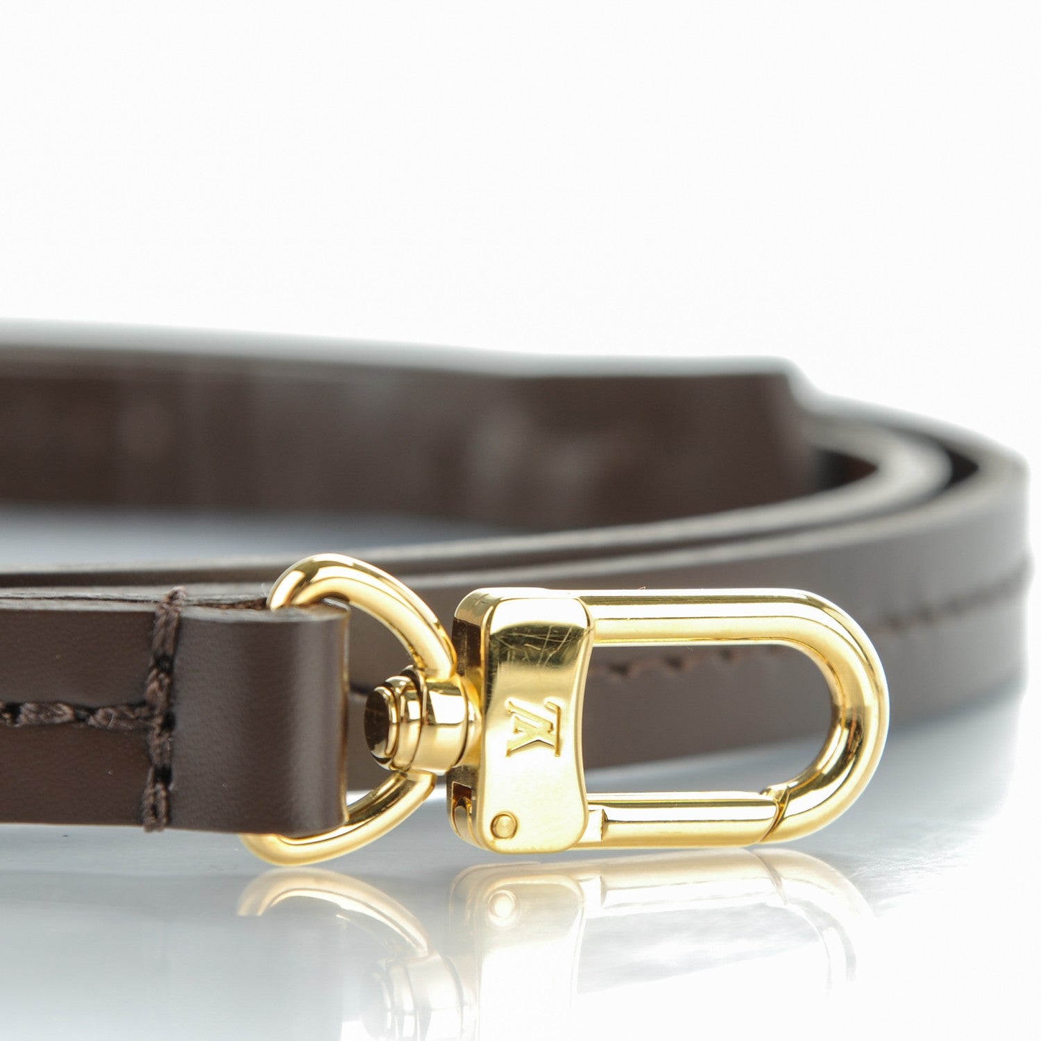 Louis Vuitton Calfskin 12mm Favorite Long Strap Brown 4 of 4