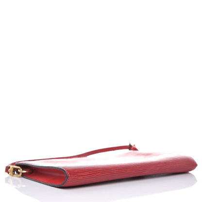 Louis Vuitton Epi Pochette Accessories 24 Castillan Red 4 of 8