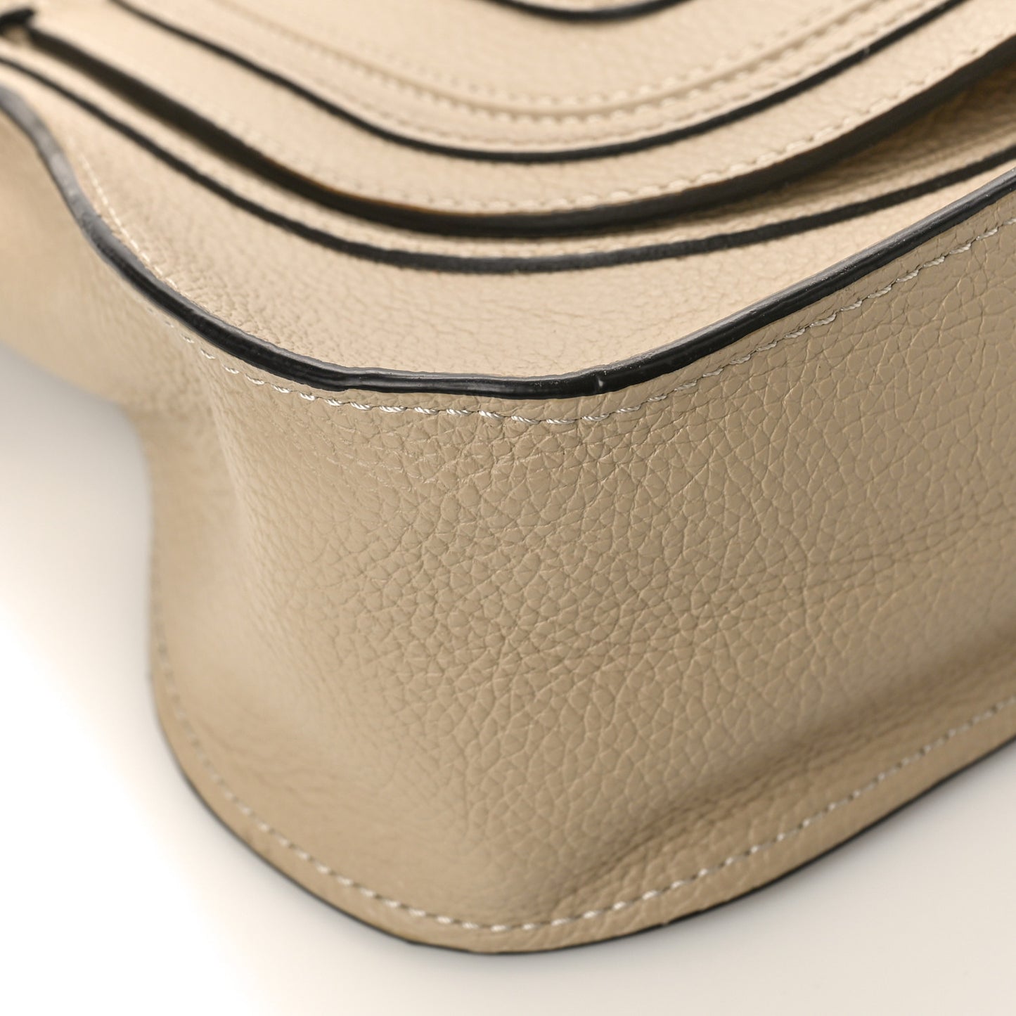 Calfskin Small Marcie Satchel Root Beige