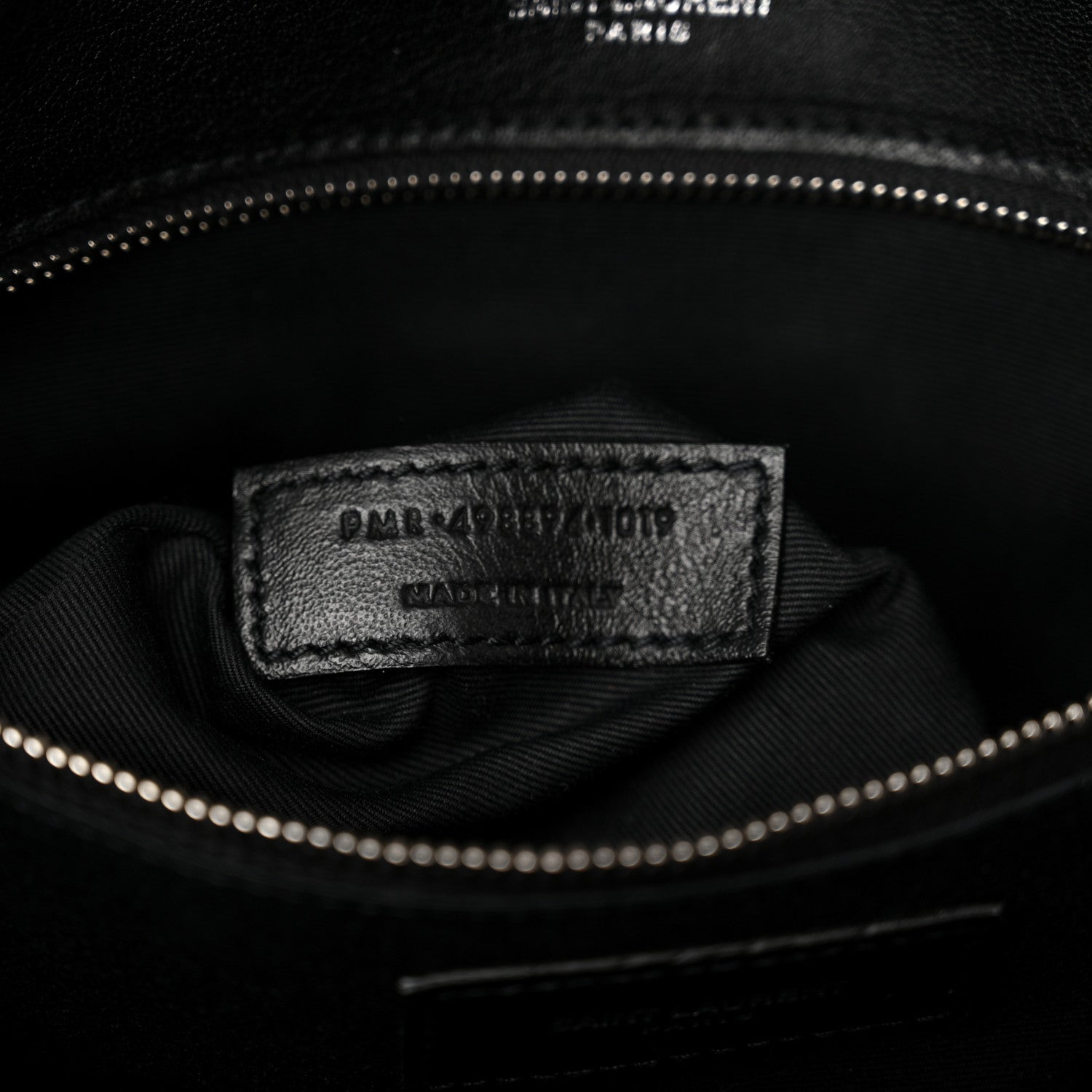 Saint Laurent Calfskin Matelasse Monogram Microstud Medium Niki Chain Satchel Black 7 of 11