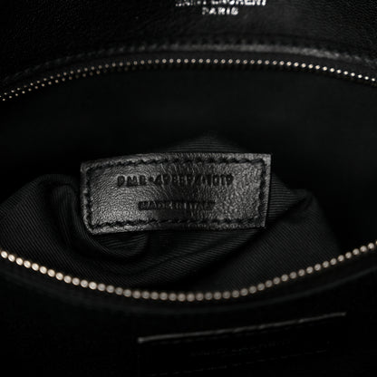 Saint Laurent Calfskin Matelasse Monogram Microstud Medium Niki Chain Satchel Black 7 of 11