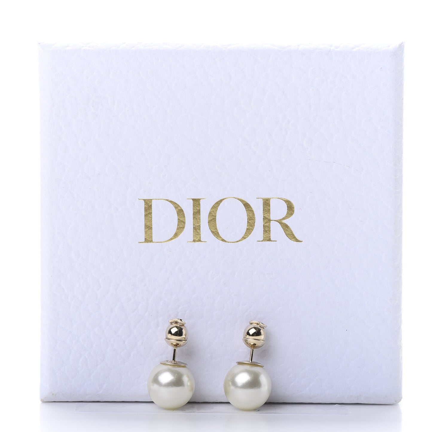 Pearl Mise En Dior Tribal Earrings Gold
