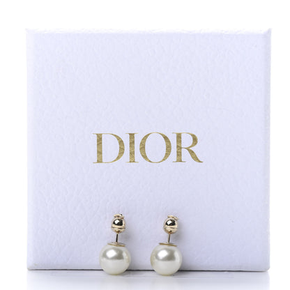 Christian Dior Pearl Mise En Dior Tribal Earrings Gold 6 of 6