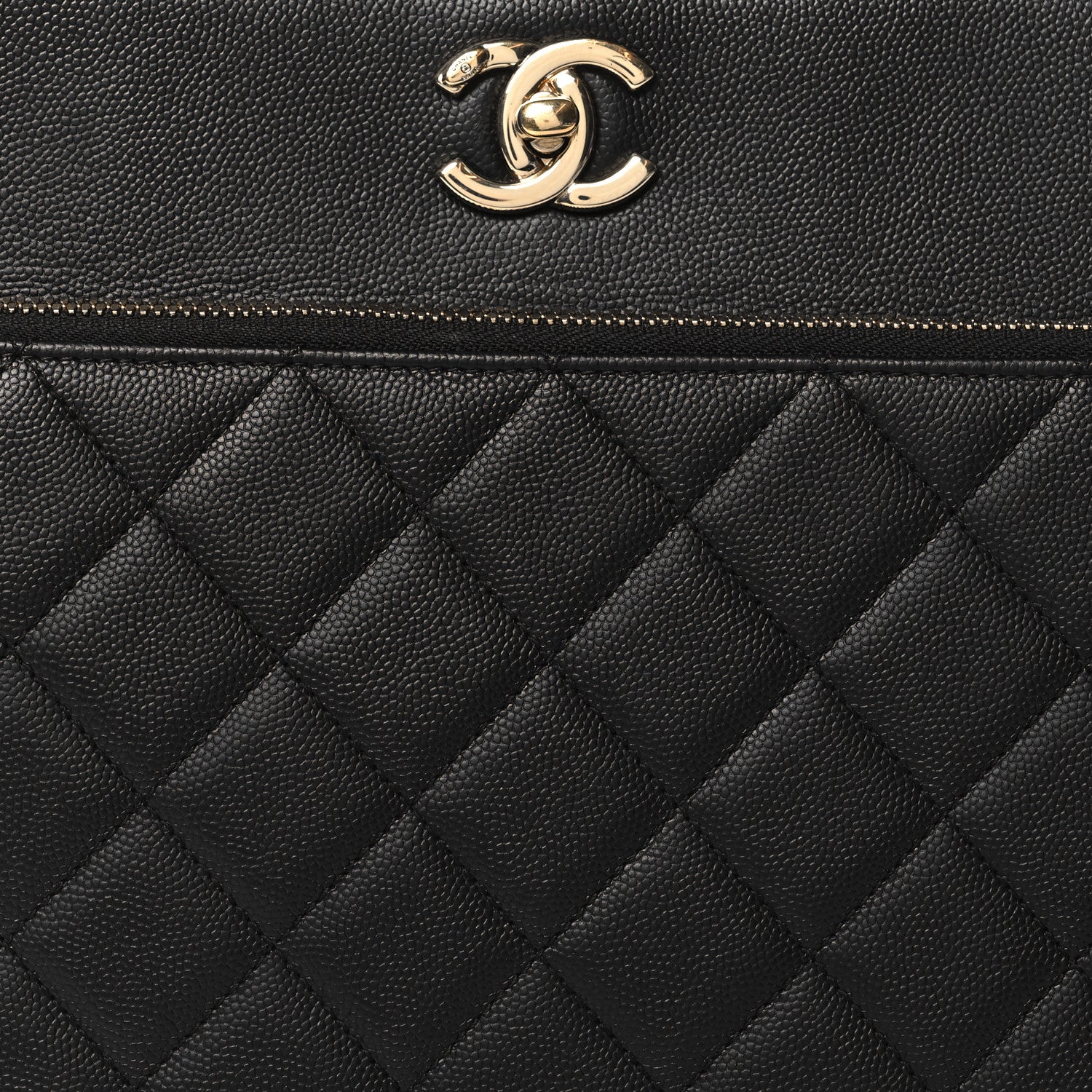 Chanel Caviar Quilted Large Business Affinity Shopping Bag Black 8 of 12
