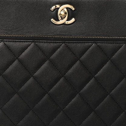 Chanel Caviar Quilted Large Business Affinity Shopping Bag Black 8 of 12