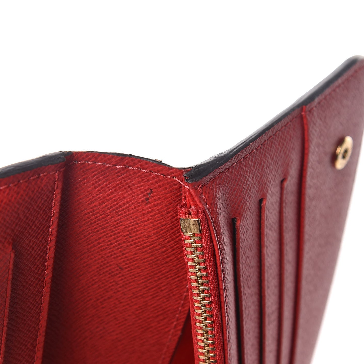 Damier Ebene Insolite Wallet Red