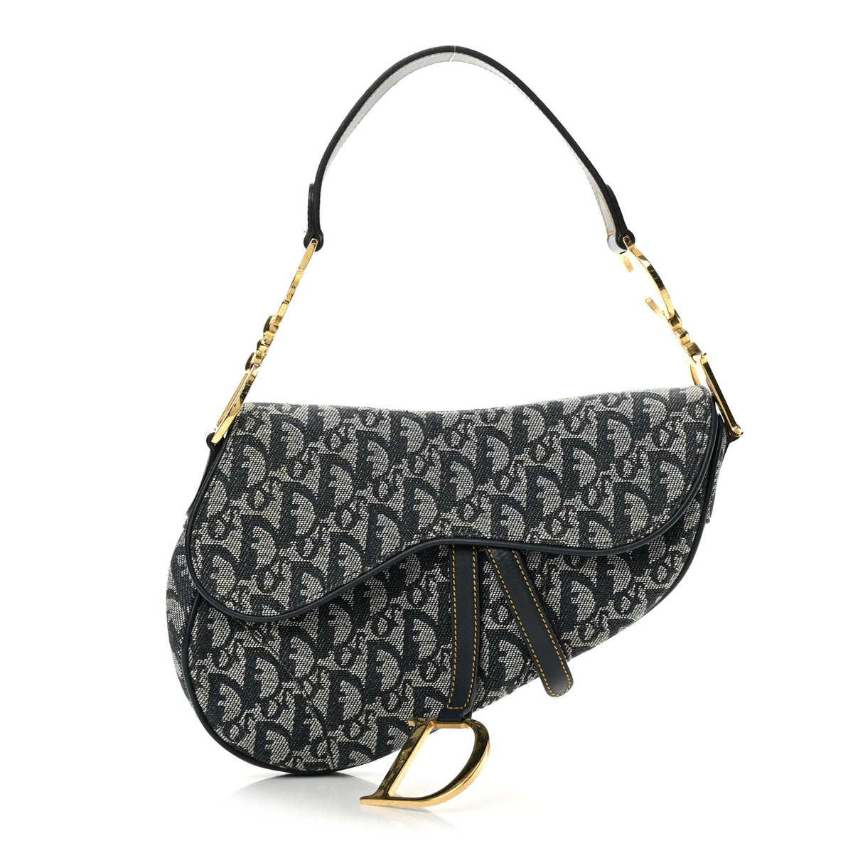 Monogram Saddle Bag Blue