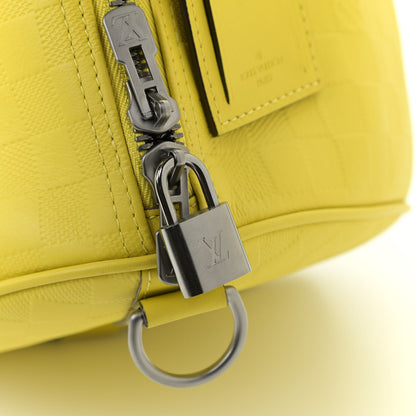 Louis Vuitton Damier Infini Keepall Bandouliere 45 Vert Acide 13 of 14