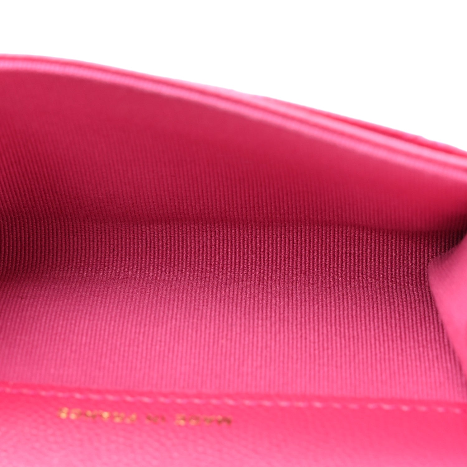 Chanel Caviar Quilted Flap Card Holder Wallet Pink 5 of 11