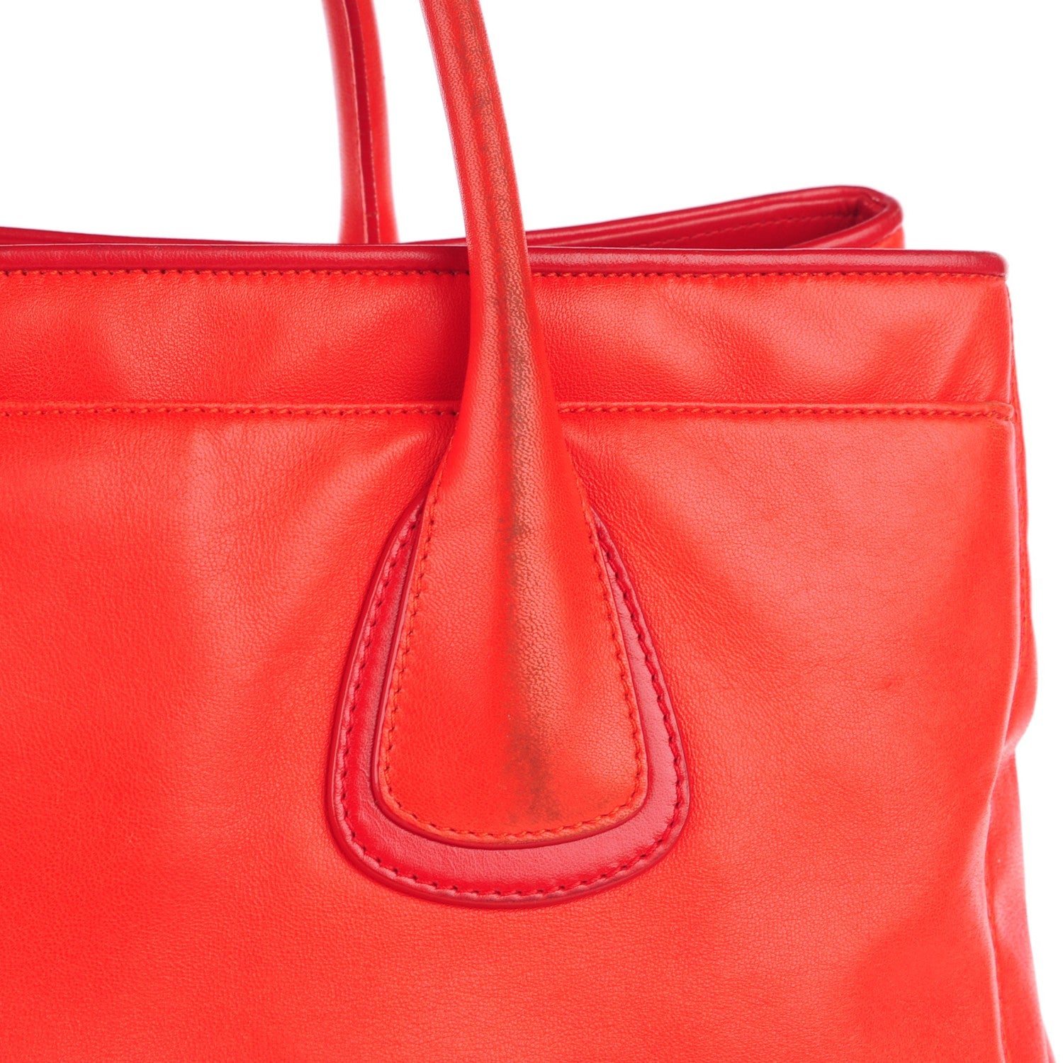 Chanel Lambskin Executive Cerf Shopper Tote Red 2 of 13