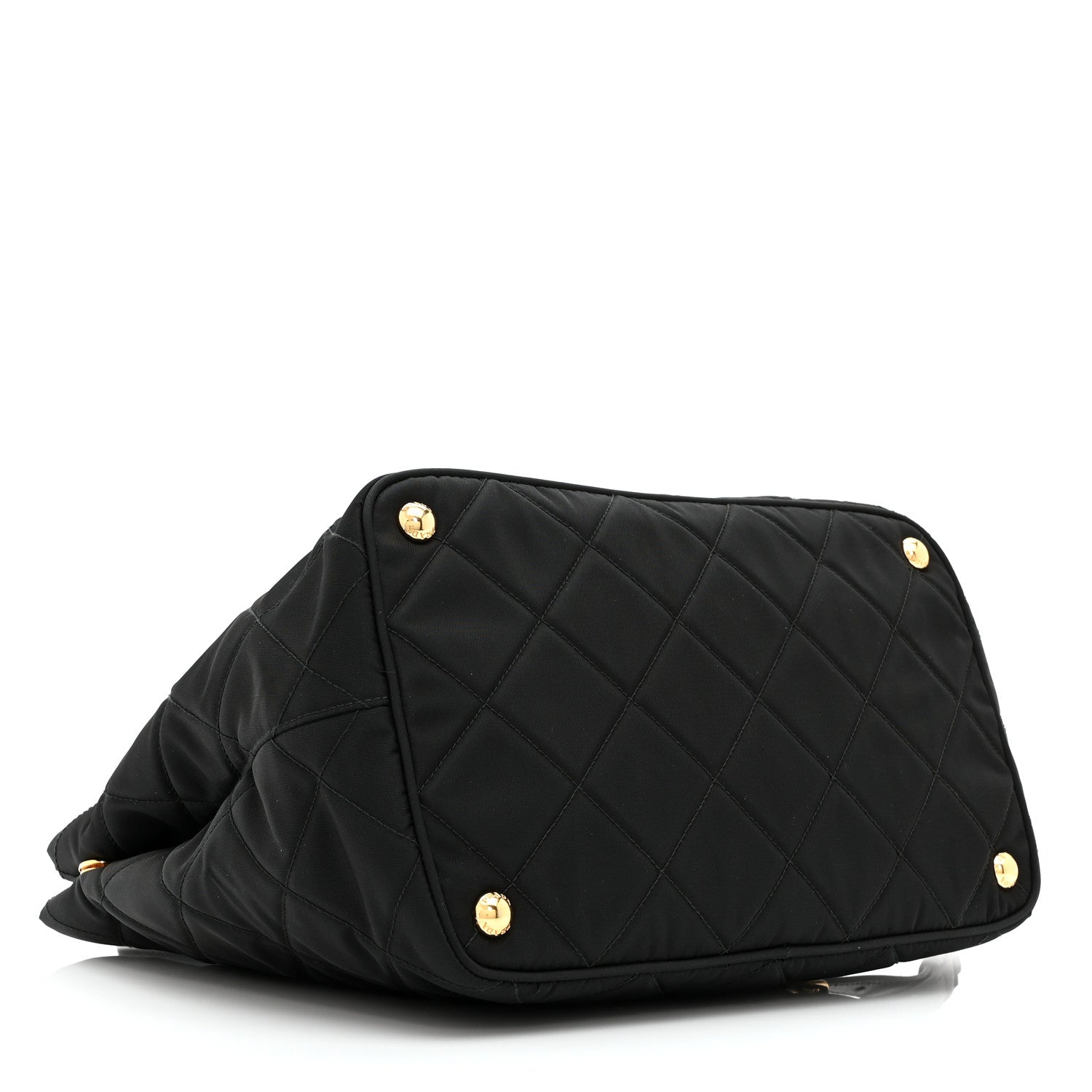 Prada Nylon Tessuto Impuntu Quilted Tote Black 4 of 10
