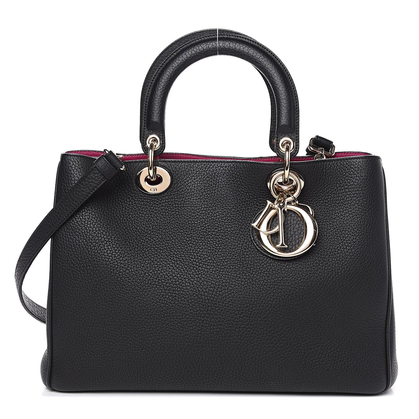 Bullcalf Medium Diorissimo Tote Black Rose Indien