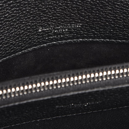 Saint Laurent Grained Calfskin Small Supple Sac De Jour Black 7 of 9