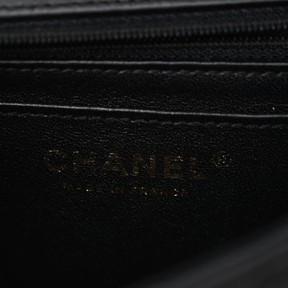 Chanel Lambskin Chevron Quilted Mini Rectangular Flap Black 6 of 11