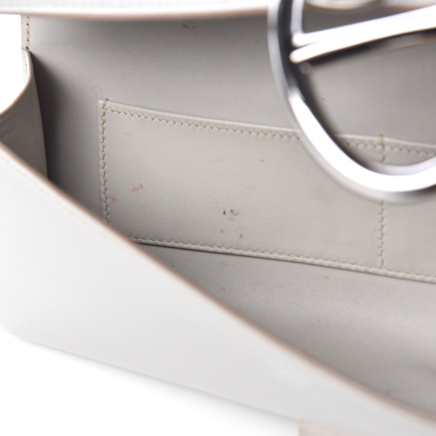 Tadelakt Egee Clutch Gris Perle