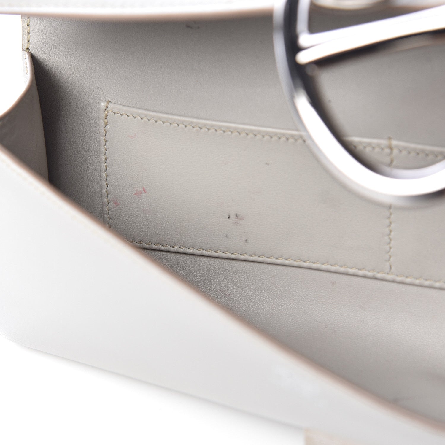 Hermes Tadelakt Egee Clutch Gris Perle 8 of 12